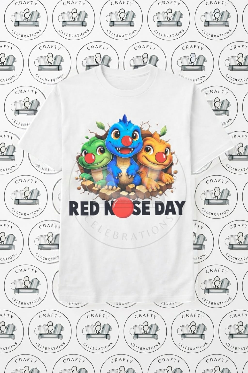 Dinosaur Red Nose Day T-Shirt