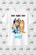 Bluey Red Nose Day T-Shirt