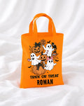 TRICK OR TREAT PUMPKINS & GHOST TOTE BAG