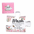 Mum Puzzle Piece Plaque