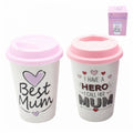 "Best Mum" or "I Have a Hero" Travel Mug
