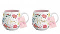 "Nan" or "Mum" Floral Mug