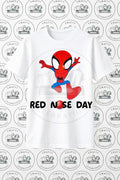 Spiderman Red Nose Day T-Shirt