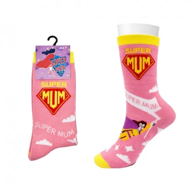 "Super Mum" socks